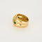 Bague 53 KOKIS - Bague bandeau en or jaune, diamants et émeraudes 58 Facettes LP1185