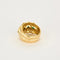 Bague 53 KOKIS - Bague bandeau en or jaune, diamants et émeraudes 58 Facettes LP1185