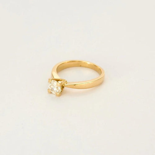 Bague 53 L'Unique - Bague solitaire en or jaune 18 carats avec diamant 0,88 ct 58 Facettes LP1015-1044