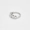 Bague 49.5 Bague en or blanc 585 et diamants taille princesse 58 Facettes LP264/13