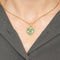 Pendentif Pendentif cœur en or jaune 18K avec diamants 58 Facettes LP1283/17