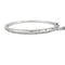 Bracelet Bracelet jonc en or blanc saphirs Teal et saphirs blancs 58 Facettes LP1222/14