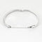 Bracelet Bracelet jonc en or blanc saphirs Teal et saphirs blancs 58 Facettes LP1222/14