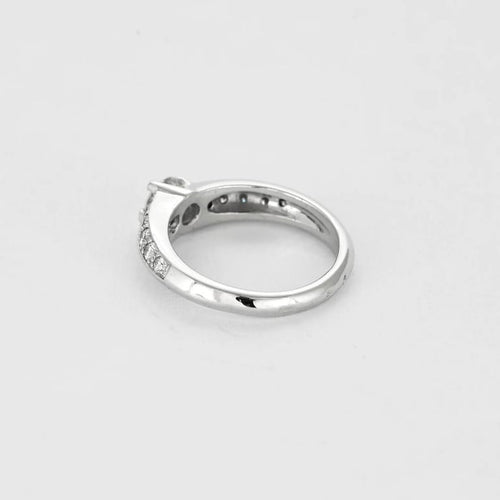 Bague 51.5 Solitaire - Bague en or blanc 750 et diamants taille brillant 58 Facettes LP1230/11