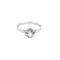 Bague 55.5 Solitaire - Bague en or blanc 18 carats avec diamant 58 Facettes LP1346/11