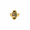 Bague 61 Bague jonc en or jaune 750 et émaux de Limoges 58 Facettes LP1273/BET