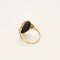 Bague 61 Bague jonc en or jaune 750 et émaux de Limoges 58 Facettes LP1273/BET