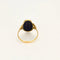 Bague 61 Bague jonc en or jaune 750 et émaux de Limoges 58 Facettes LP1273/BET
