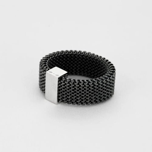 Bague 60 Mauboussin Mes mains sur ta taille - Bague en acier et or blanc 58 Facettes LP1272/BET
