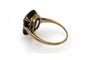 Bague 55 Bague Art déco en or jaune 14 carats, onyx et diamant 58 Facettes 11843