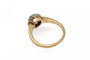 Bague 52 Bague ancienne en or jaune 14 carats, turquoise et diamants 58 Facettes 11842