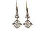 Boucles d'oreilles Parure ancienne - Boucles d'oreilles et pendentif en or jaune et diamants 58 Facettes 9568A