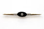 Broche Broche Art Déco oblongue en or jaune, onyx et diamant 58 Facettes 11845