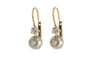 Boucles d'oreilles Boucles d'oreilles en or jaune et blanc avec diamants 58 Facettes 10190-4
