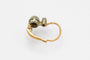 Boucles d'oreilles Boucles d'oreilles en or jaune 14 carats avec diamants taille ancienne 58 Facettes 10190-4
