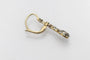 Boucles d'oreilles Boucles d'oreilles anciennes en or jaune, platine et diamants 58 Facettes 10505