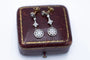 Boucles d'oreilles Boucles d'oreilles pendantes en or 18 carats et platine avec diamants 58 Facettes 10692