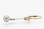 Boucles d'oreilles Boucles d'oreilles pendantes en or jaune, platine et diamants 58 Facettes 11217