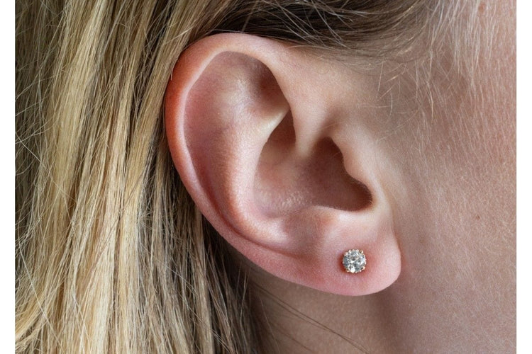 Boucles d'oreilles Boucles d'oreilles diamants taille ancienne en or jaune 58 Facettes 11203