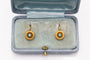 Boucles d'oreilles Boucles d'oreilles en or jaune 14 carats avec turquoises 58 Facettes 11243