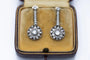 Boucles d'oreilles Boucles d’oreilles Art déco pendantes motif étoile en or jaune 18 ct et platine, diamants 58 Facettes 10723