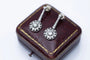 Boucles d'oreilles Boucles d’oreilles Art déco pendantes motif étoile en or jaune 18 ct et platine, diamants 58 Facettes 10723