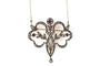 Collier Collier Art nouveau avec diamants et rubis synthétiques en or 14 carats 58 Facettes 10234