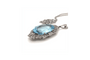 Pendentif Art déco - Pendentif en platine et or blanc 14 carats, aigue-marine et diamants 58 Facettes 11467