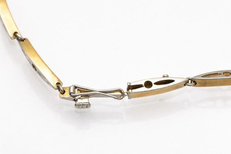 Bracelet Bracelet début XXe en or jaune, platine et diamants 58 Facettes 10584