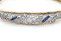 Bracelet Art déco - Bracelet en or jaune et blanc, diamants et saphirs 58 Facettes 10720