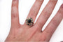 Bague 49 Bague Art déco en or jaune et blanc, spinelle, diamants et saphirs 58 Facettes 9589