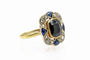 Bague 49 Bague Art déco en or jaune et blanc, spinelle, diamants et saphirs 58 Facettes 9589