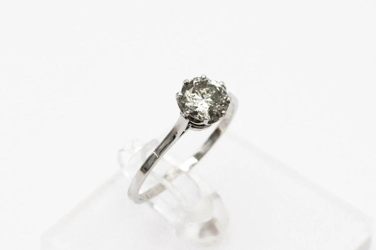Bague 60 Bague ancienne en platine avec diamant taille ancienne 58 Facettes 9631