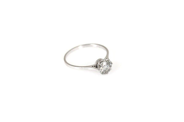 Bague 60 Bague ancienne en platine avec diamant taille ancienne 58 Facettes 9631