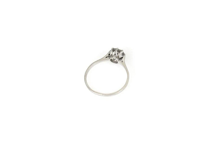 Bague 60 Bague ancienne en platine avec diamant taille ancienne 58 Facettes 9631