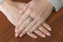 Bague 54 Bague Art déco en or blanc avec diamants et saphirs synthétiques 58 Facettes 9816