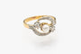 Bague 49 Bague ancienne en or jaune 18 carats et platine, diamants et perle 58 Facettes 10345