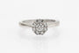 Bague Bague fleur en or blanc 18 carats et diamants 58 Facettes 10322