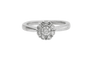 Bague Bague fleur en or blanc 18 carats et diamants 58 Facettes 10322