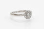 Bague Bague fleur en or blanc 18 carats et diamants 58 Facettes 10322