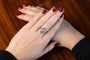 Bague 61 Bague Art déco en or jaune, platine et diamants 58 Facettes 10634
