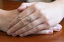 Bague 57 Toi et Moi - Bague en or blanc et jaune avec diamants 58 Facettes 11220