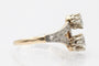 Bague 57 Toi et Moi - Bague en or blanc et jaune avec diamants 58 Facettes 11220