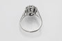 Bague 55 Bague fleur en or blanc et platine sertie de diamants 58 Facettes 11263