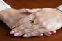 Bague 55 Bague vintage française en or jaune, saphir et diamants 58 Facettes 11258