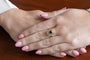 Bague 53 Bague en or jaune avec saphir ovale et diamants 58 Facettes 11262