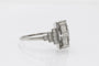 Bague 59 Bague Art déco en platine et diamants 58 Facettes 11327