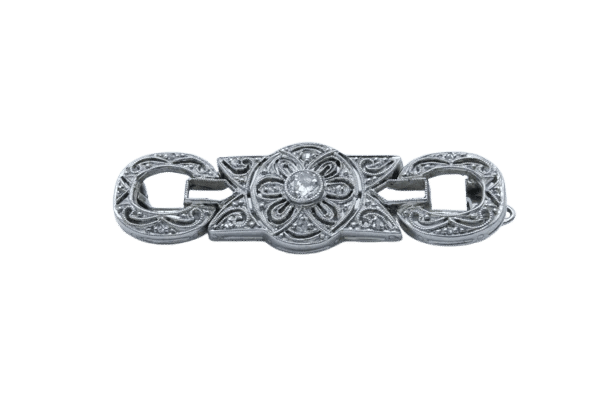 Broche Broche Art déco en platine et diamants 58 Facettes 10583