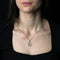 Pendentif Pendentif Art déco rond en or blanc 18 carats et diamants 58 Facettes 24-323