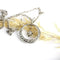 Pendentif Pendentif Art déco rond en or blanc 18 carats et diamants 58 Facettes 24-323